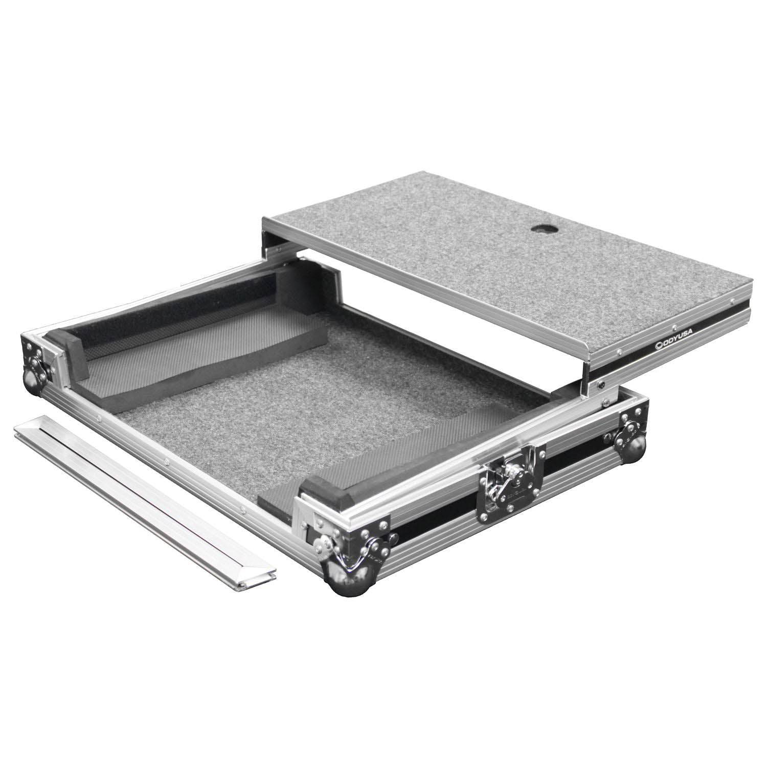 Odyssey FZGSDJC1 Universal Small / Medium Size DJ Controller Flight Case with Glide Platform - Hollywood DJ