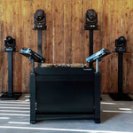 ProX XFH-MHSTANDX2BL Humpter Adjustable Lighting and DJ Stands with Carrying Bags - Pair of Black by ProX Cases