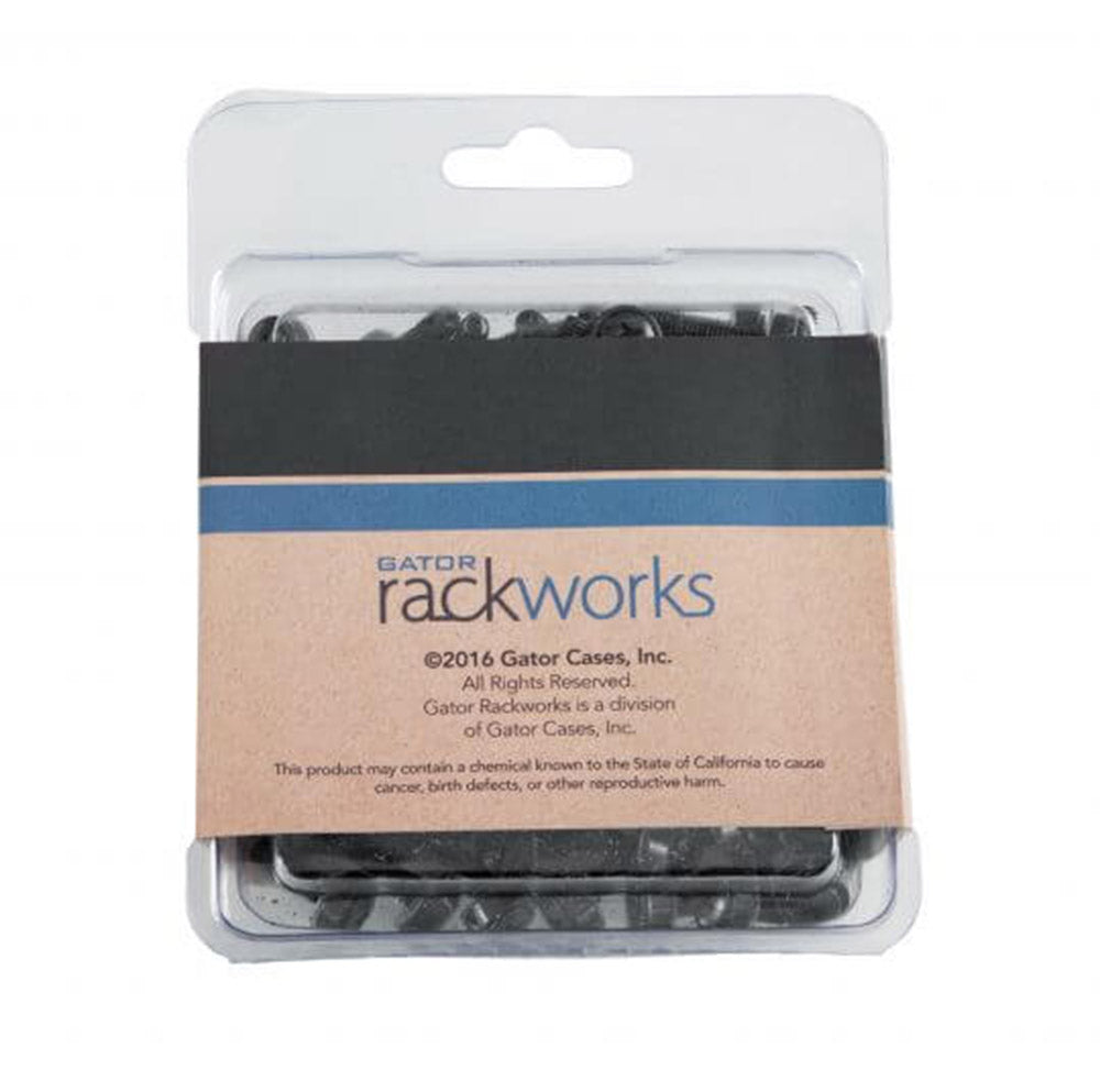 Gator Cases GRW-SCRW025, Rackworks Rack Screws and Washers - 25 pack - Hollywood DJ