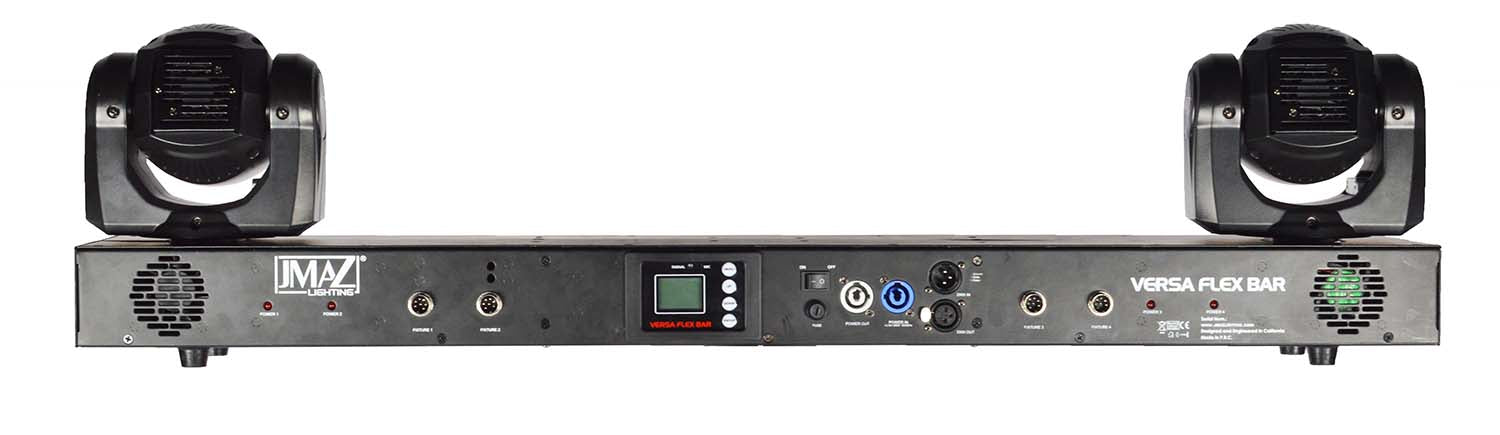 JMAZ JZ2008 Versa Flex Bar All-In-One Lighting System with 2 Movers and FX Bar - Hollywood DJ