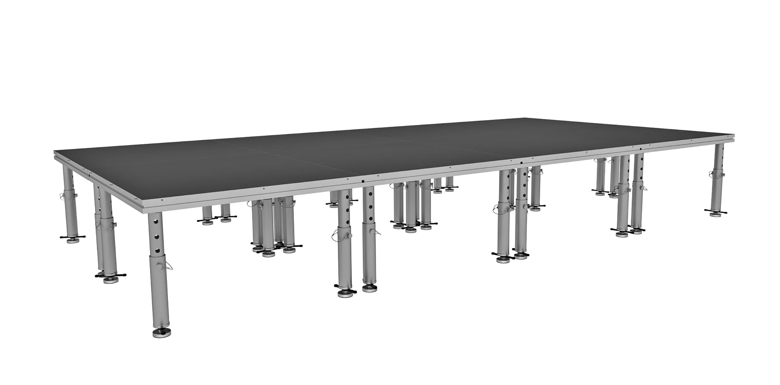 ProX XSU-8X16PKG, Stage One 8' x 16' Ft. Portable Stage Package - Includes 8x Units with Telescoping 16-22" Adjustable legs by ProX Cases