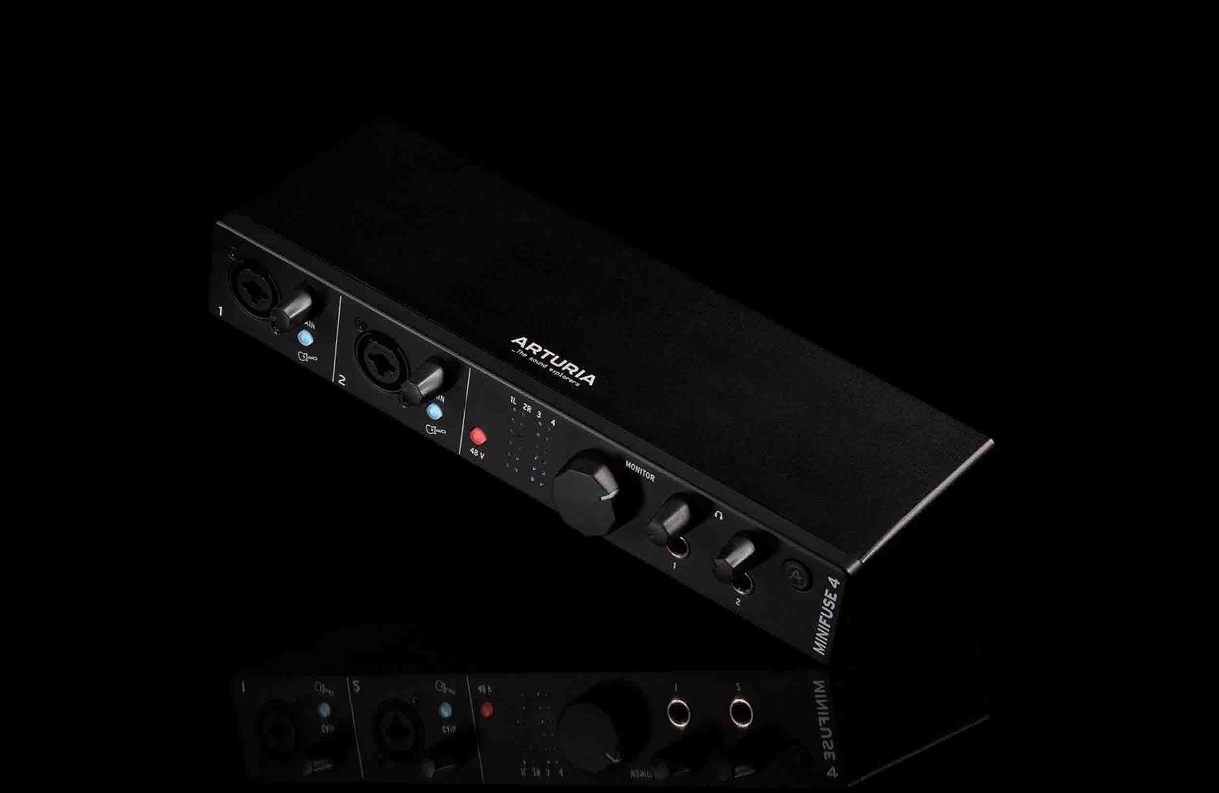 Arturia MiniFuse 4 Portable 4x4 USB Type-C Audio/MIDI Interface - Black by Arturia