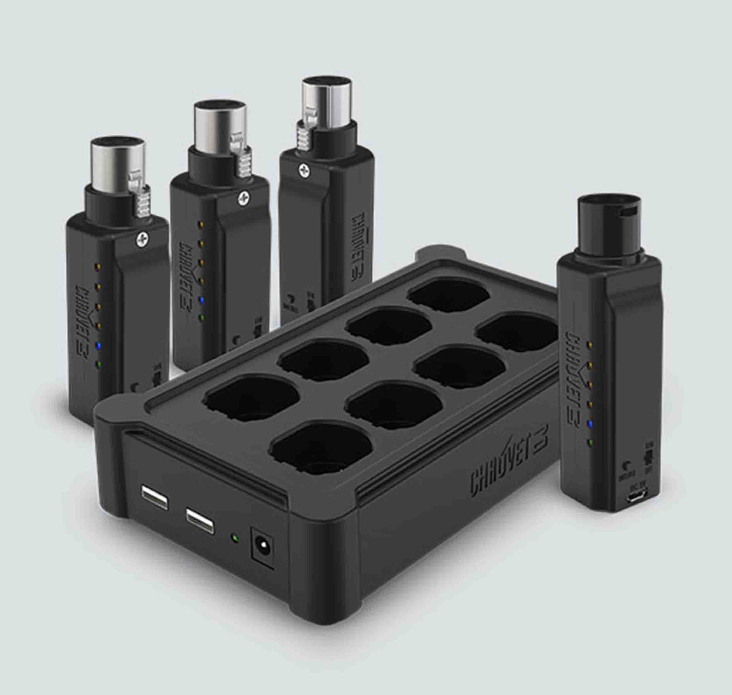 Chauvet ILS Effect Package Deal with DJ Lighting System, Tripod Stand, Fluid, DMX Cable, Haze Machine and ILS Command Lighting Controller - Hollywood DJ