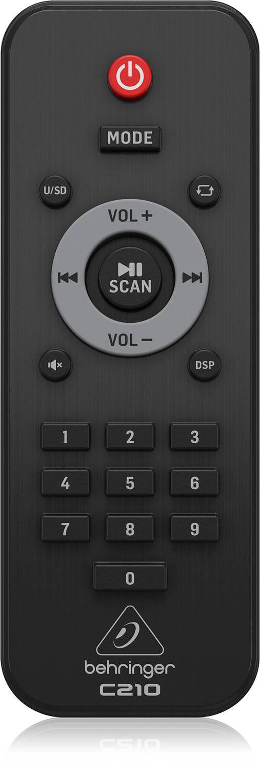 Behringer C210 200 Watt Powered Column Loudspeaker with 8" Subwoofer and Bluetooth Audio Streaming - Hollywood DJ