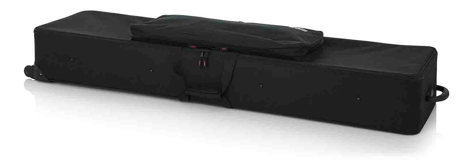 Gator Cases GK-88 SLXL Rigid Lightweight Case for Slim, Extra long 88 Note Keyboards with Wheels - Hollywood DJ