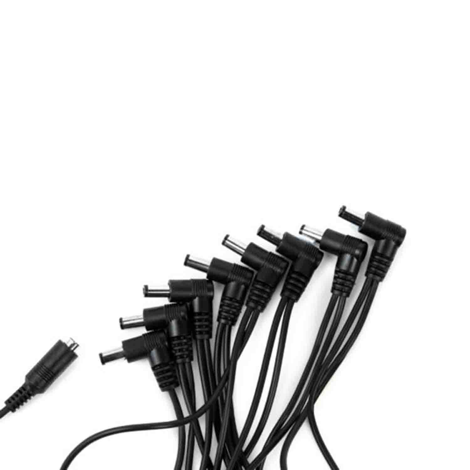 Gator Frameworks GTR-PWR-1MAX, 9V DC Power Adapter and 8-Output Daisy Chain Cable - Hollywood DJ