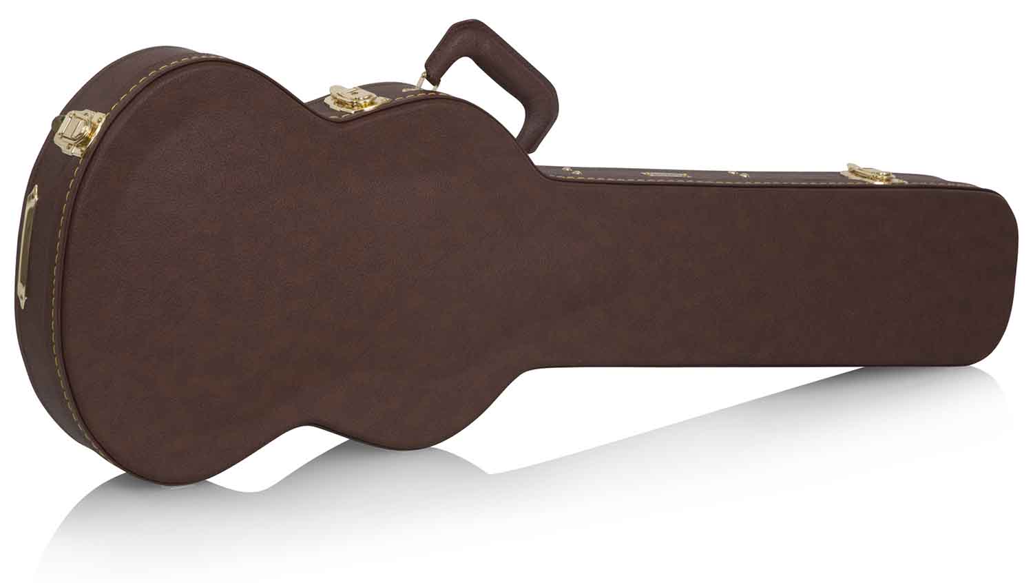 Gator Cases GW-SG-BROWN Deluxe Wood Case for Electric Solid Guitar - Brown - Hollywood DJ