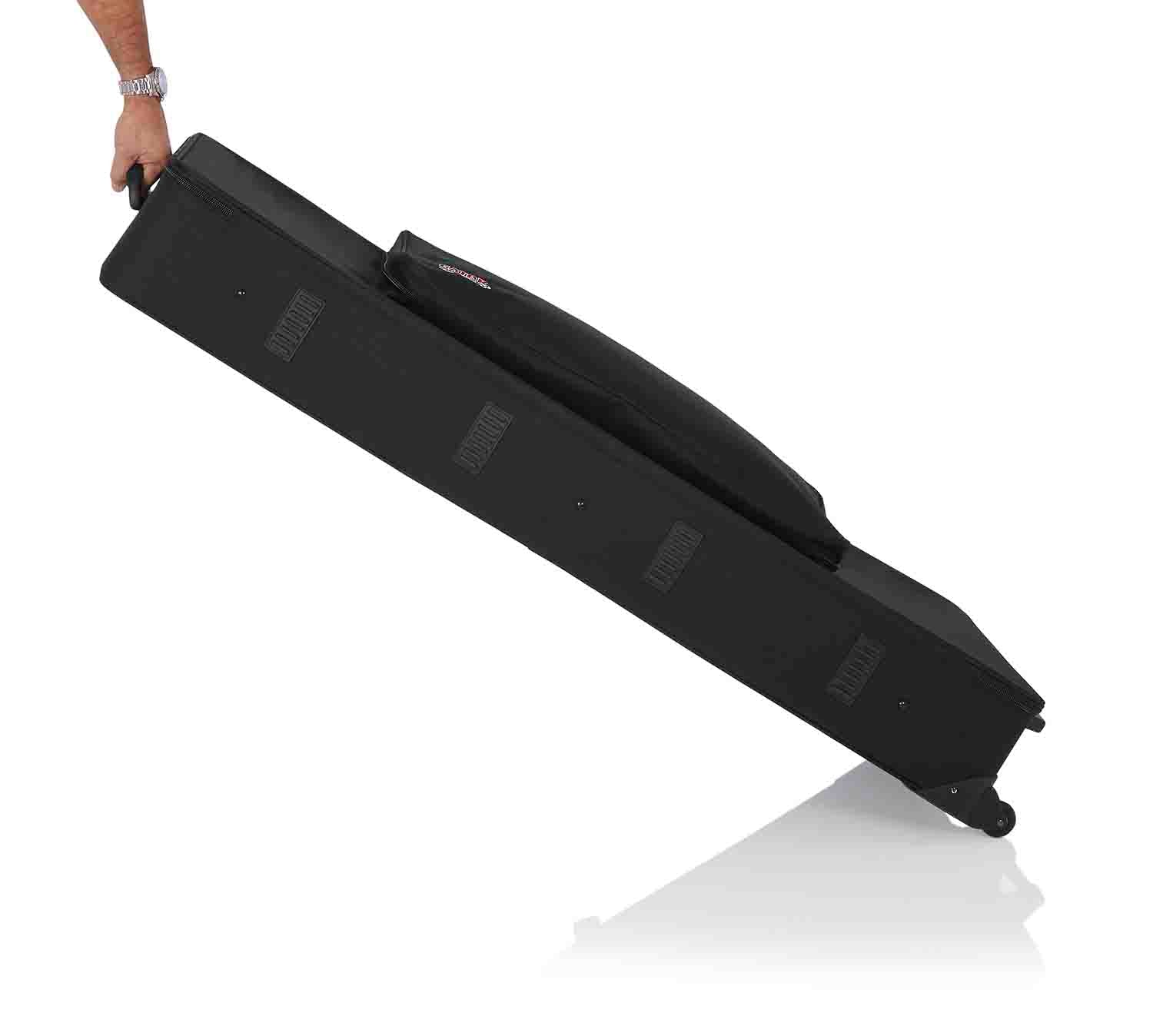 Gator Cases GK-76 Rigid EPS Foam Lightweight DJ Case for 76 Note Keyboards with Wheels - Hollywood DJ