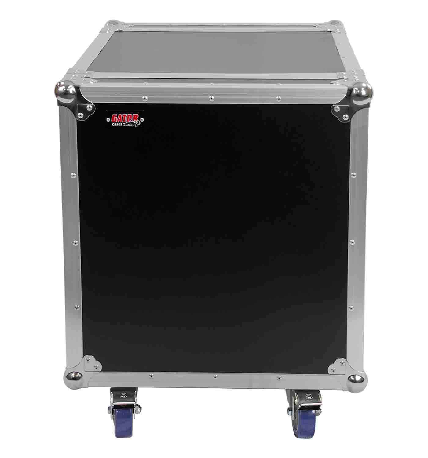 Gator Cases G-TOUR 12U CAST, 12U Standard Road Rack Case with Casters - Hollywood DJ