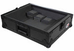 ProX T-TTBL Flight Case for Turntable with Foam Kit - Black on Black - Hollywood DJ