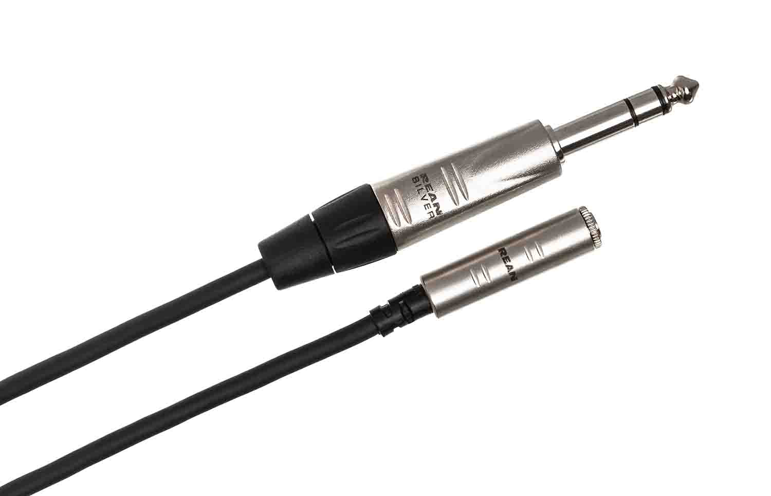 Hosa HXMS-010, 3.5mm Female to 1/4-Inch Male Pro Headphone Adaptor Cable - 10 Feet - Hollywood DJ