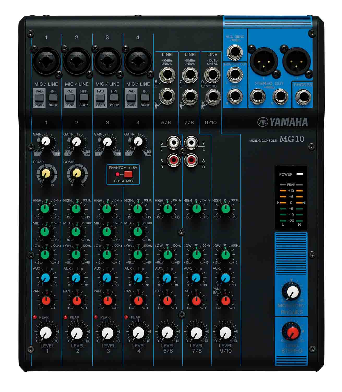 Yamaha MG10, 10-Channel Mixing Console - Hollywood DJ
