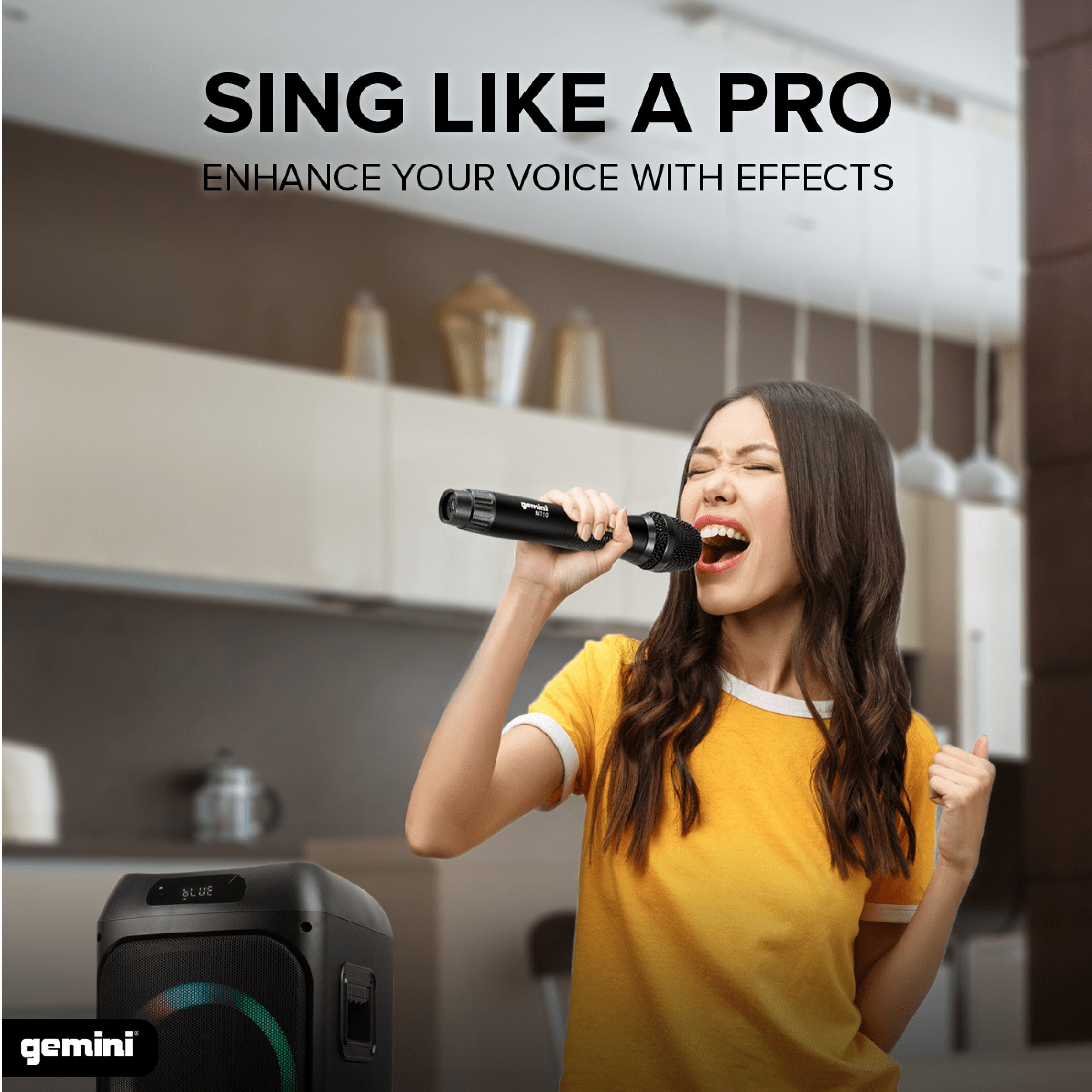 Gemini Sound GHK-2800 Bluetooth Speaker System with Led Party Lighting - Hollywood DJ