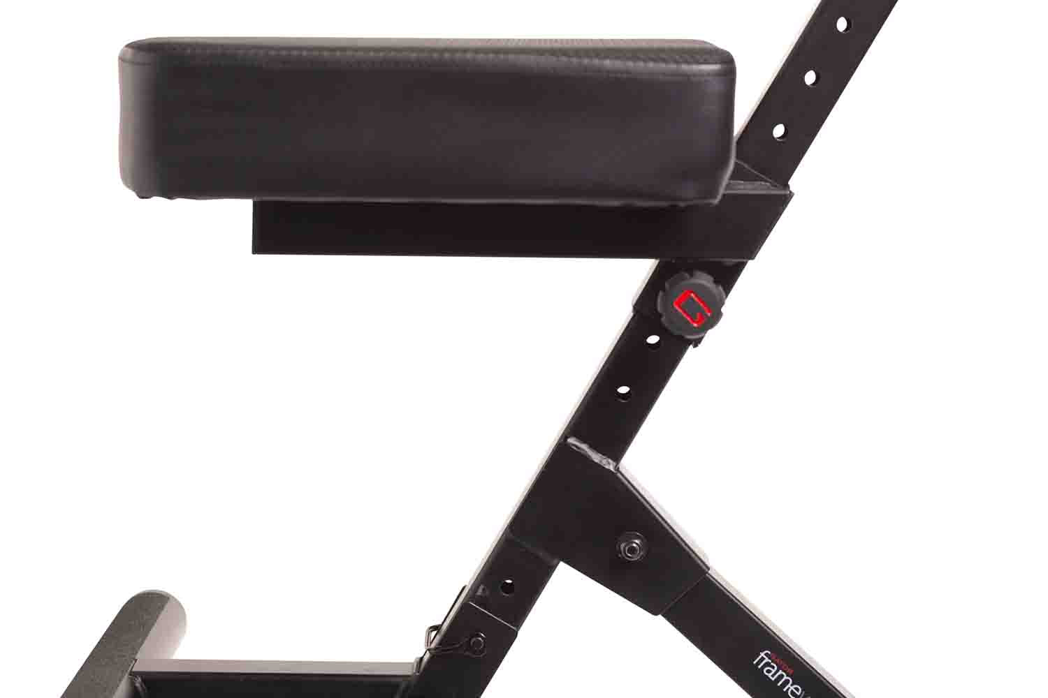 Gator Frameworks GFW-GTR-SEATDLX Deluxe Guitar Seat with Rear Guitar Hanger - Hollywood DJ