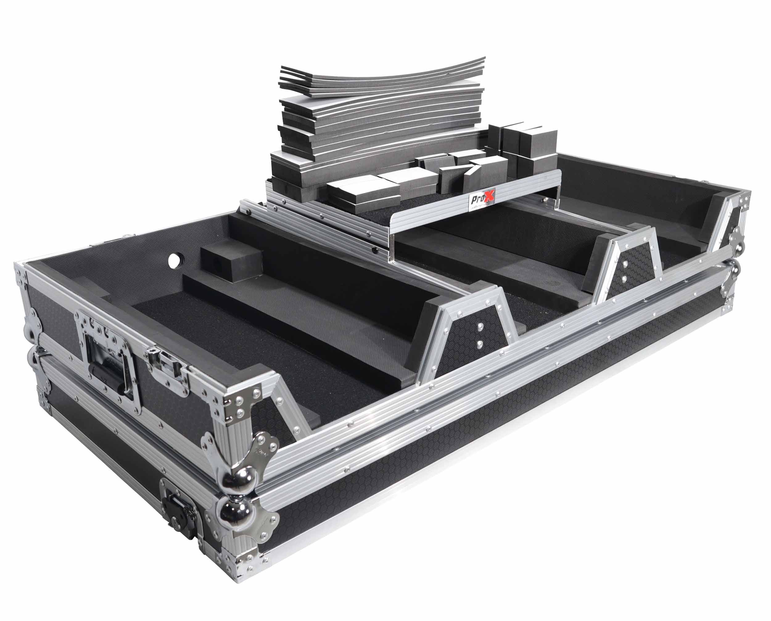 ProX XS-CDM3000WLT DJ Flight Case for Pioneer Mixer DJM-900NXS2 and 2 CDJ-3000 with Wheels and Laptop Shelf ProX Cases