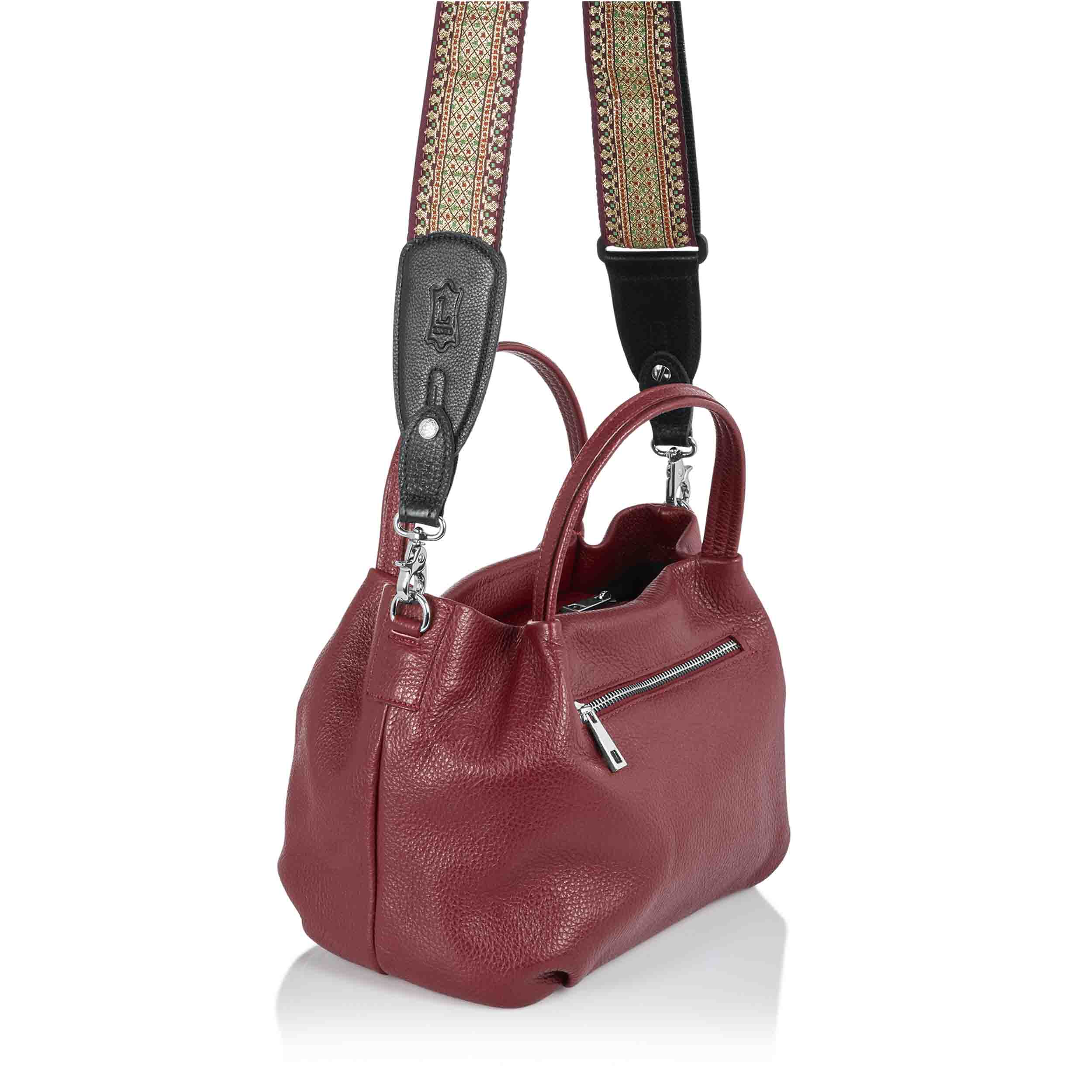 Levy's Leathers TPCS03-BLK Pair of Handbag Guitar Strap Converters with Chrome Hardware - Black - Hollywood DJ