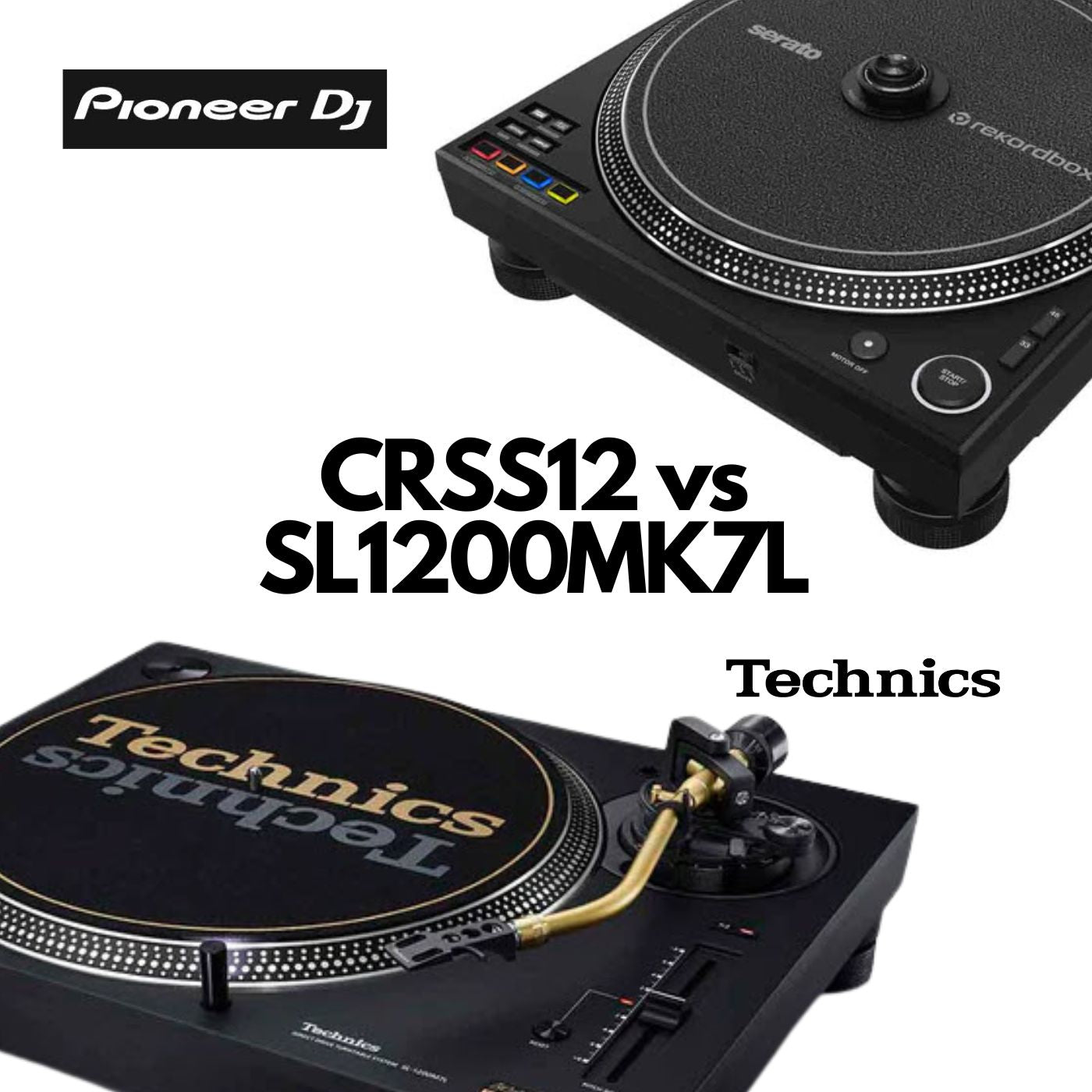PLX CRSS12 vs Technics SL1200 MK7 Compare and Contrast