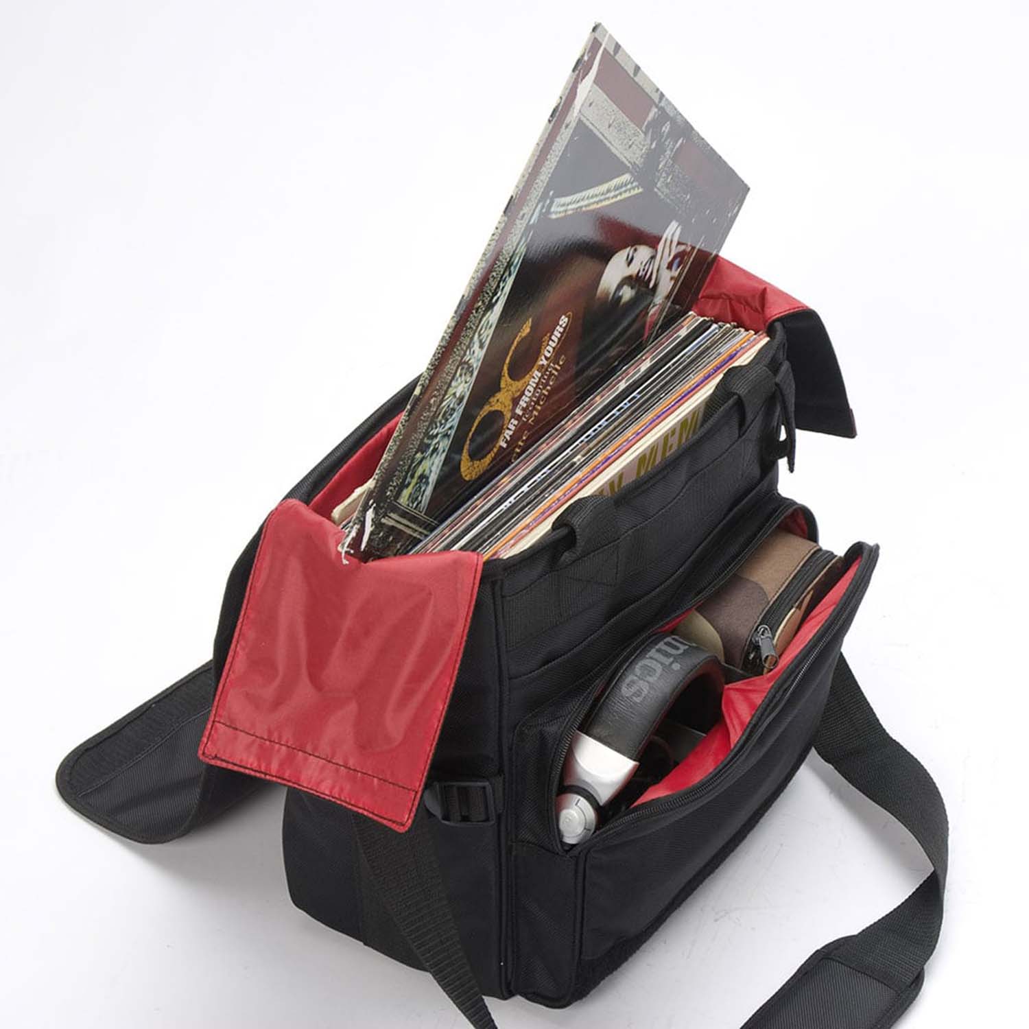 Magma MGA42640, LP Bag 40 Records CD-Wallet - Black/Red