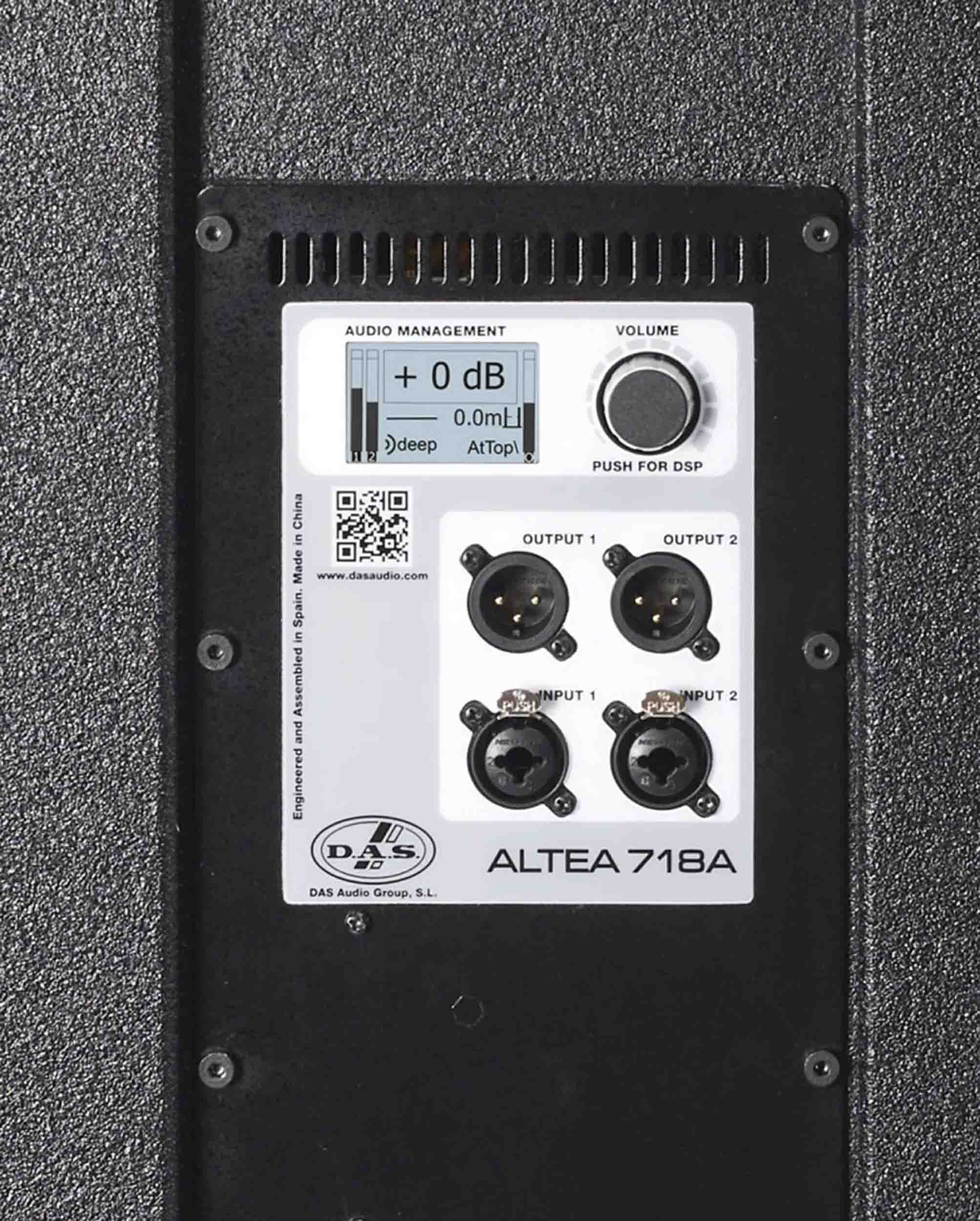 DAS Audio ALTEA-718A, 750-Watt 18-Inch Active Subwoofer - Black by DAS Audio