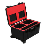 JMAZ JZ4014 Firestorm 4 2-Pack, rolling case open with foam bays - Hollywood DJ