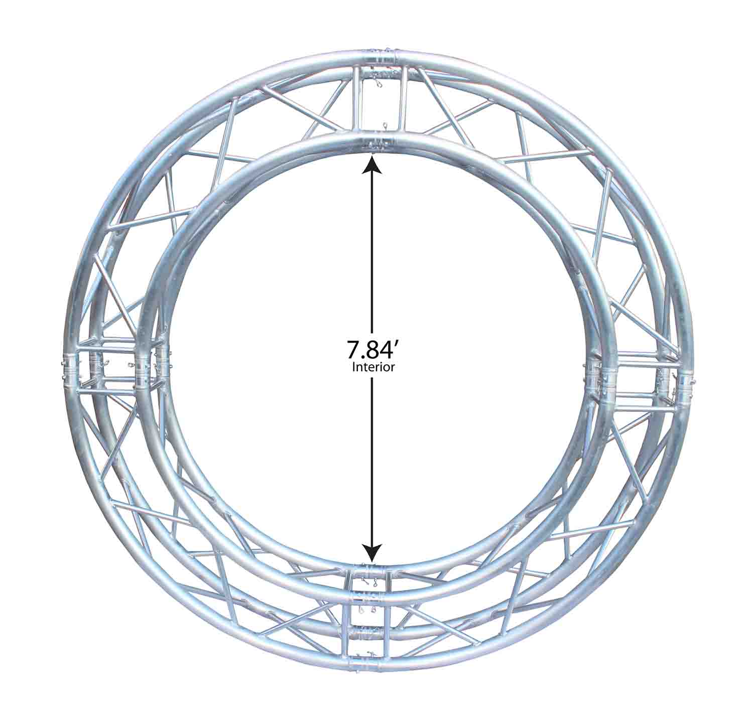 ProX XT-CSQ984-4x90, Circular Square Frame Truss 4 Segments - 9.84 Feet by ProX Cases