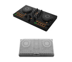 AlphaTheta DDJ-FLX2 Versatile DJ Controller Package with Protection Cover - Black by Alpha Theta