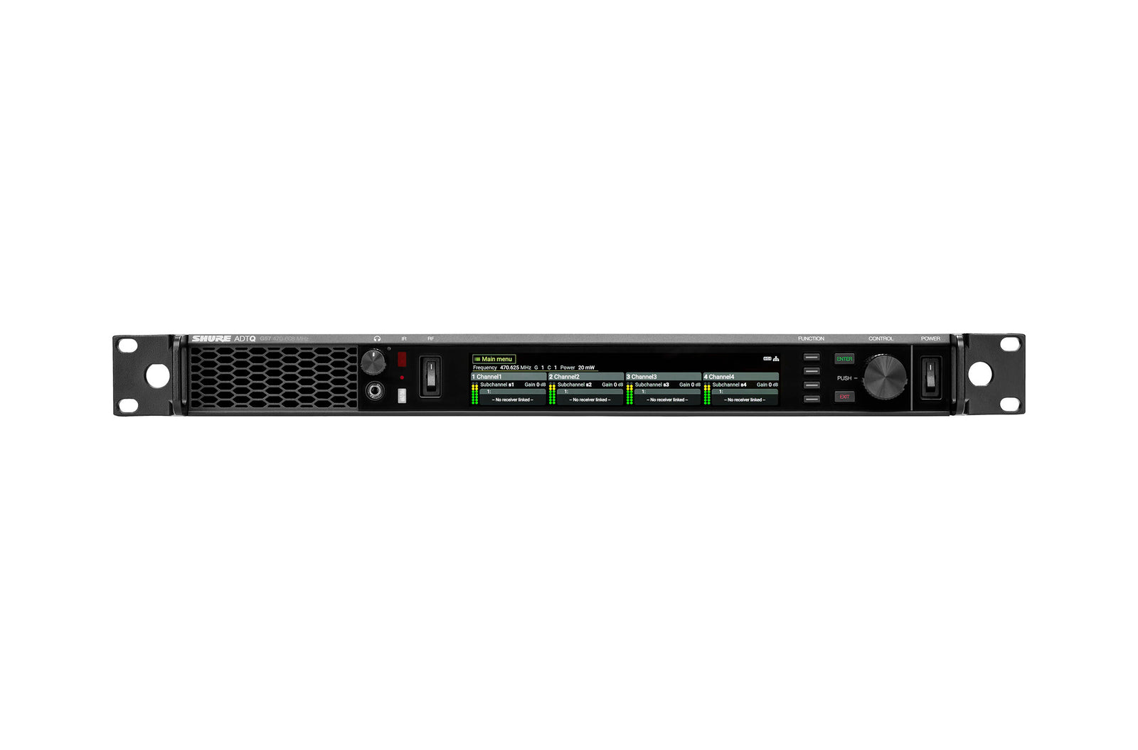 Shure ADTQUS-G57, Axient Digital PSM Quad Transmitter - G57 (470 to 608 MHz) by Shure