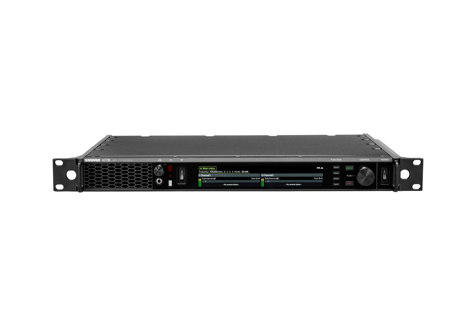 Shure ADTDUS-G57, Axient Digital PSM Dual Transmitter - G57 (470 to 608 MHz) by Shure