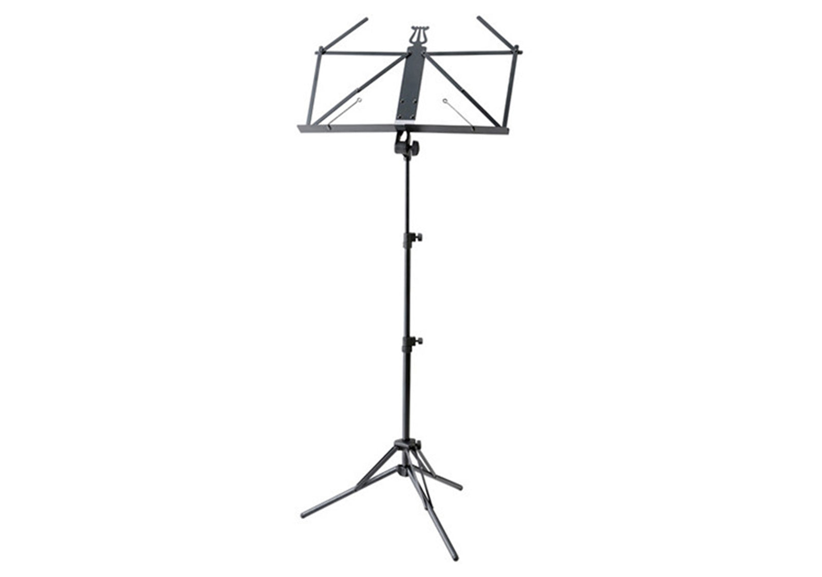 K&M 37855 Ruka Aluminum 3 Section Music Stand - Black by K&M