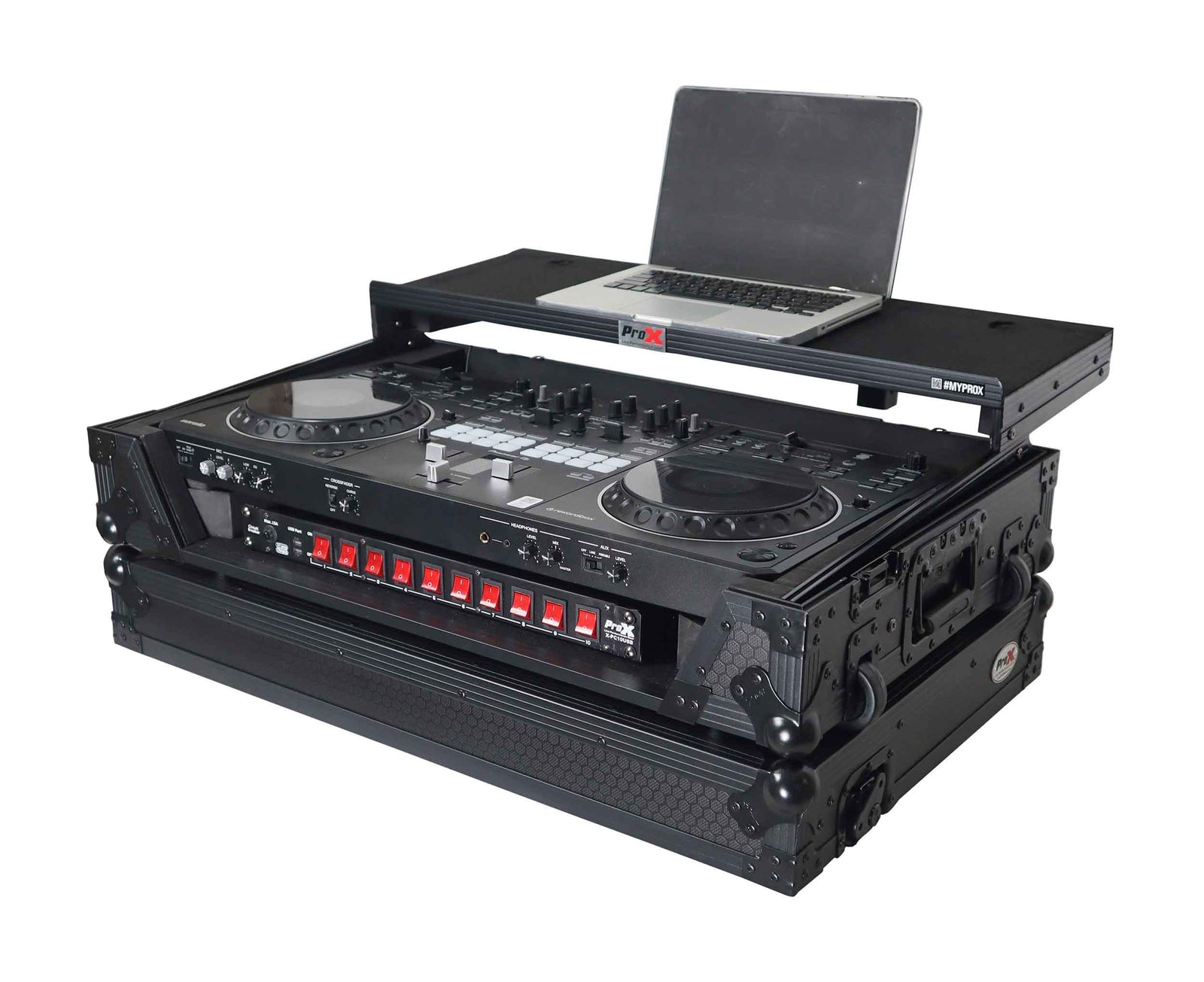 Pioneer DDJ REV5, 2 Channel DJ Controller Package with ProX Flight Case by Pioneer DJ