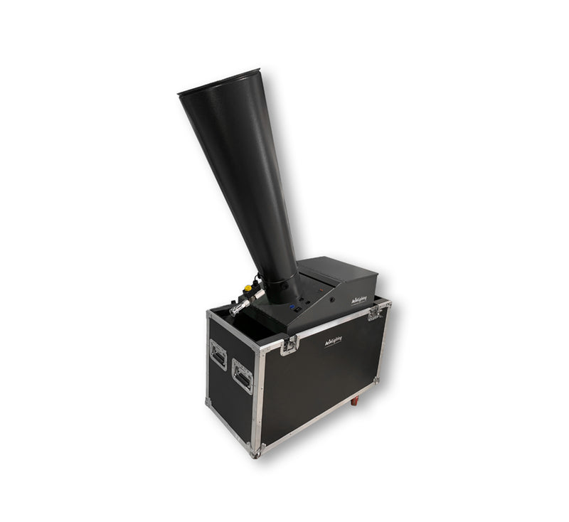 Acue Lighting Large Confetti Cannon w/DMX, CO2 Powered Large DMX Confetti Cannon with Road Case by Acue Lighting