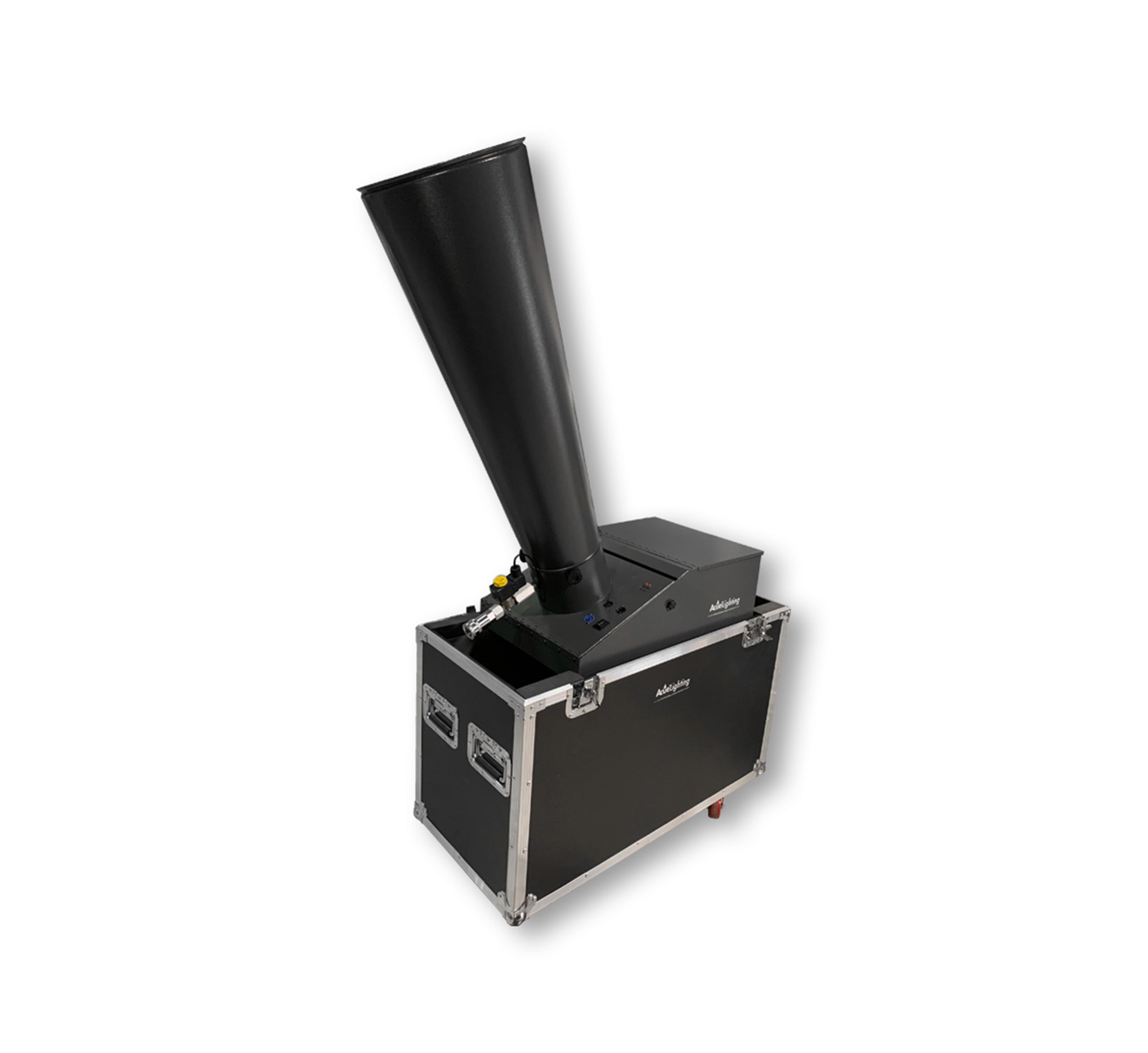 Acue Lighting Large Confetti Cannon w/DMX, CO2 Powered Large DMX Confetti Cannon with Road Case by Acue Lighting