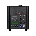 JMAZ JZ4014 Firestorm 4 2-Pack, front connector panel with DMX, powerCON and scan card reader - Hollywood DJ