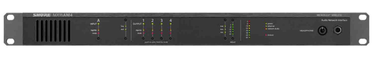 B-Stock: Shure MXWANI4, 4 Channel Audio Network Interface by Shure