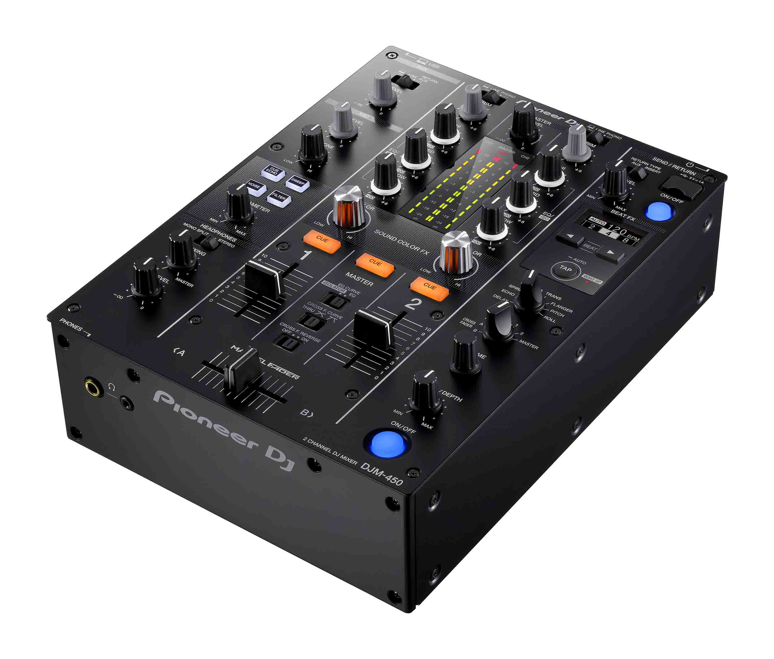 Pioneer DJ DJM-450 2-Channel DJ Mixer with Beat FX