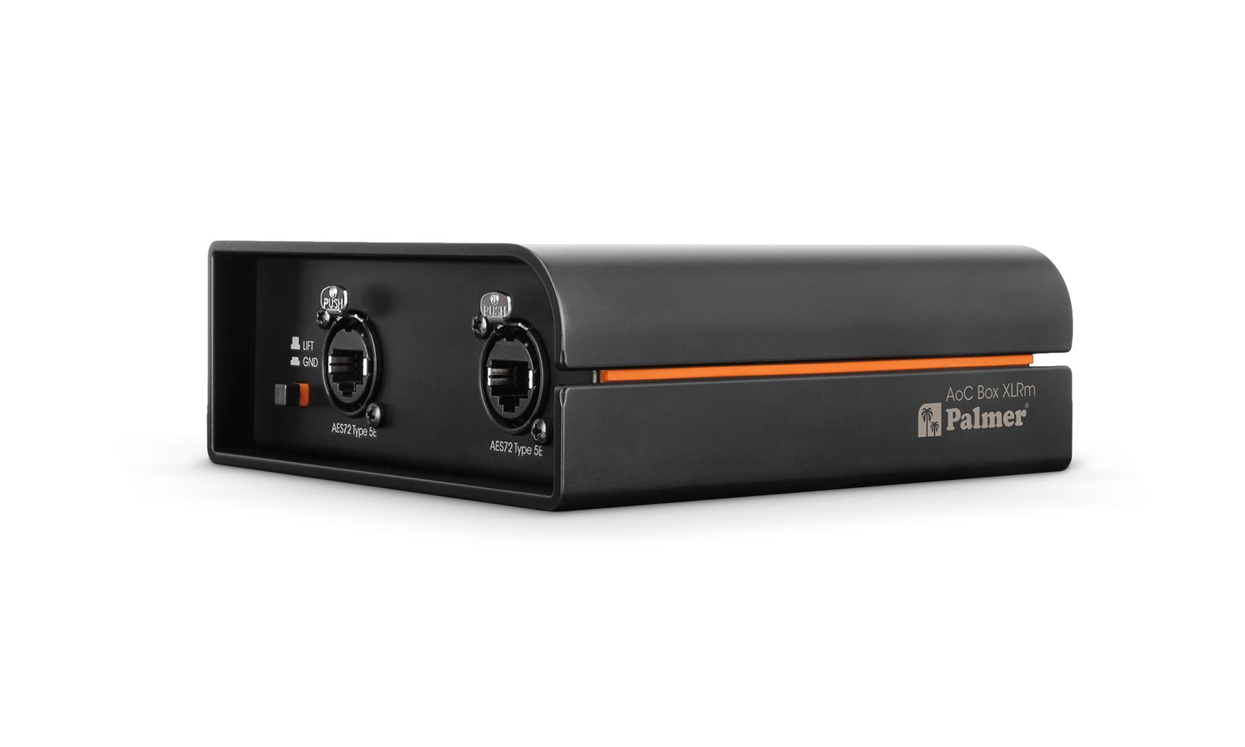Palmer AoC Box XLRM Audio over Cat Box from etherCON to 4 x XLR Male by Palmer