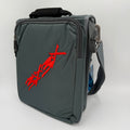 Bloxbox GREY DJ Satchel Accessories Carry Bag - fits small midi controllers, Gobos, cables, accessories by Hollywood DJ