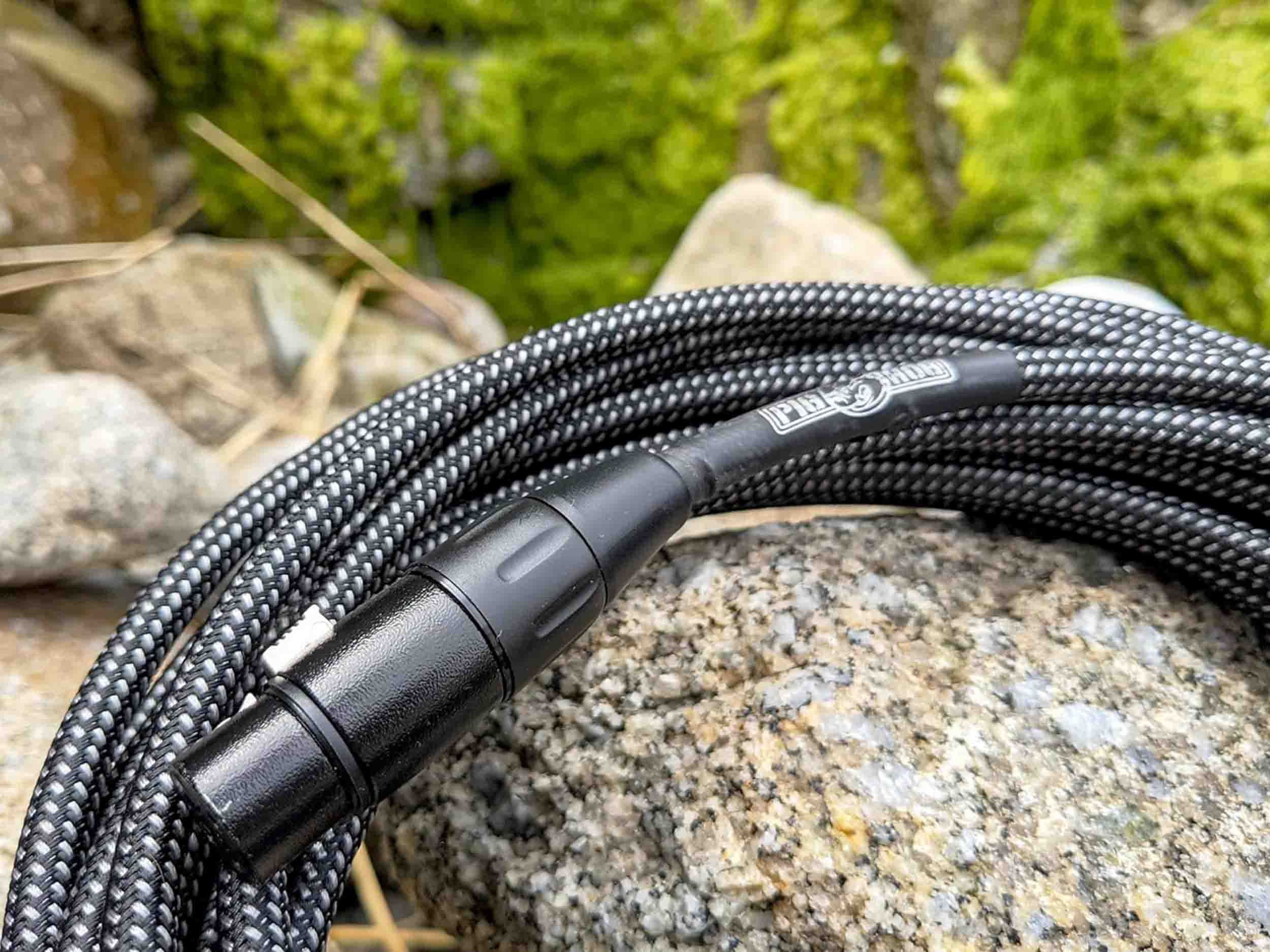 Pig Hog PHM20BKW Black and White Woven XLR Mic Cable - 20ft by PigHog