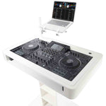 Prox Rev7 Control Tower Podium with Case DJ Package - White by ProX Cases