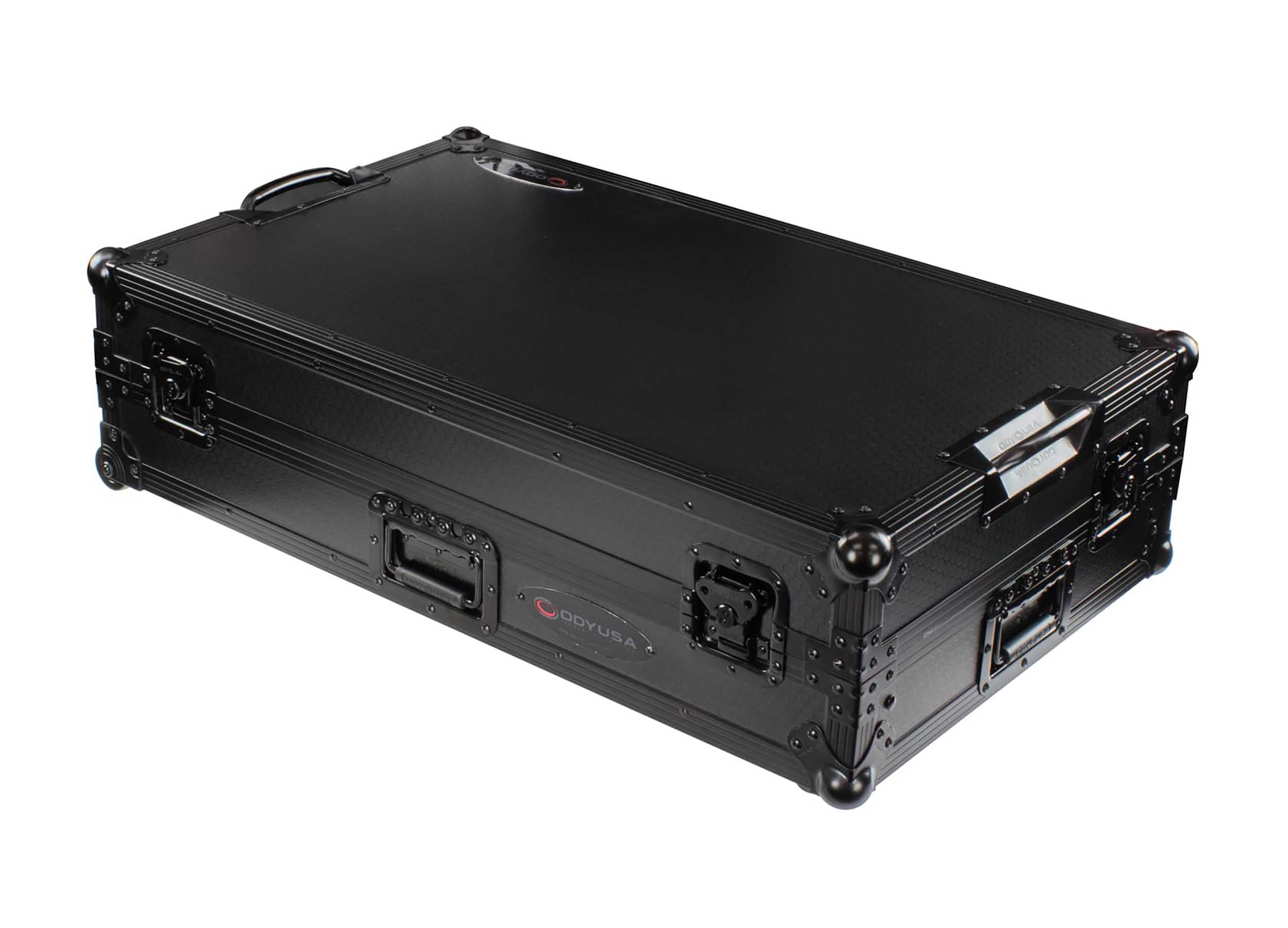 Odyssey 810394 Rane Performer I-Board 1U Flight Case with Glide Style Laptop Platform and Wheels