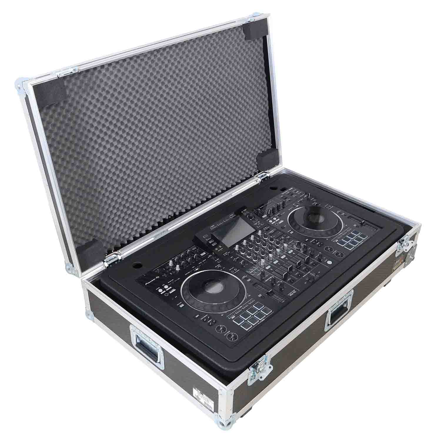 ProX XZF-DJCTEMPTYCASE, Set of Two ATA Flight Style Road Cases for Control Tower DJ Podium Travel Stand