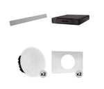 Shure 712P AL-V Ecosystem DJ Package Including 1 MXA710-2FT Linear Microphone, 1 P300-IMX Audio Processor, 2 MXN5W-C Ceiling Loudspeaker + 2 Tile Bridge by Shure