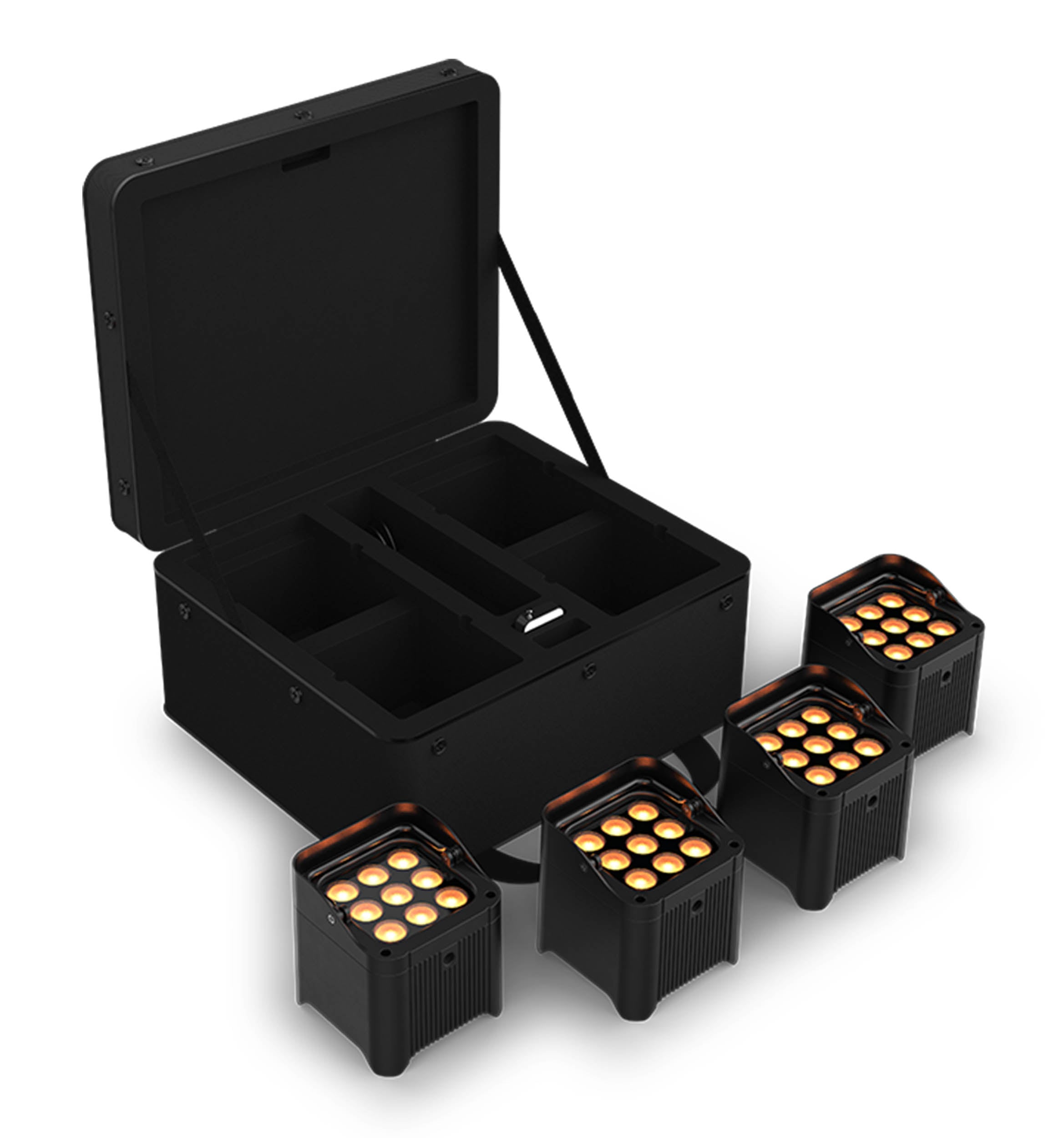 Chauvet DJ Freedom Par Q9 X4 Up-Lighting Kit with a Protective Carry Bag by Chauvet DJ