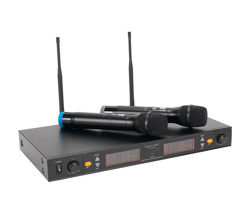 ADJ WM219, Two-Channel UHF Wireless Handheld Microphone System by ADJ