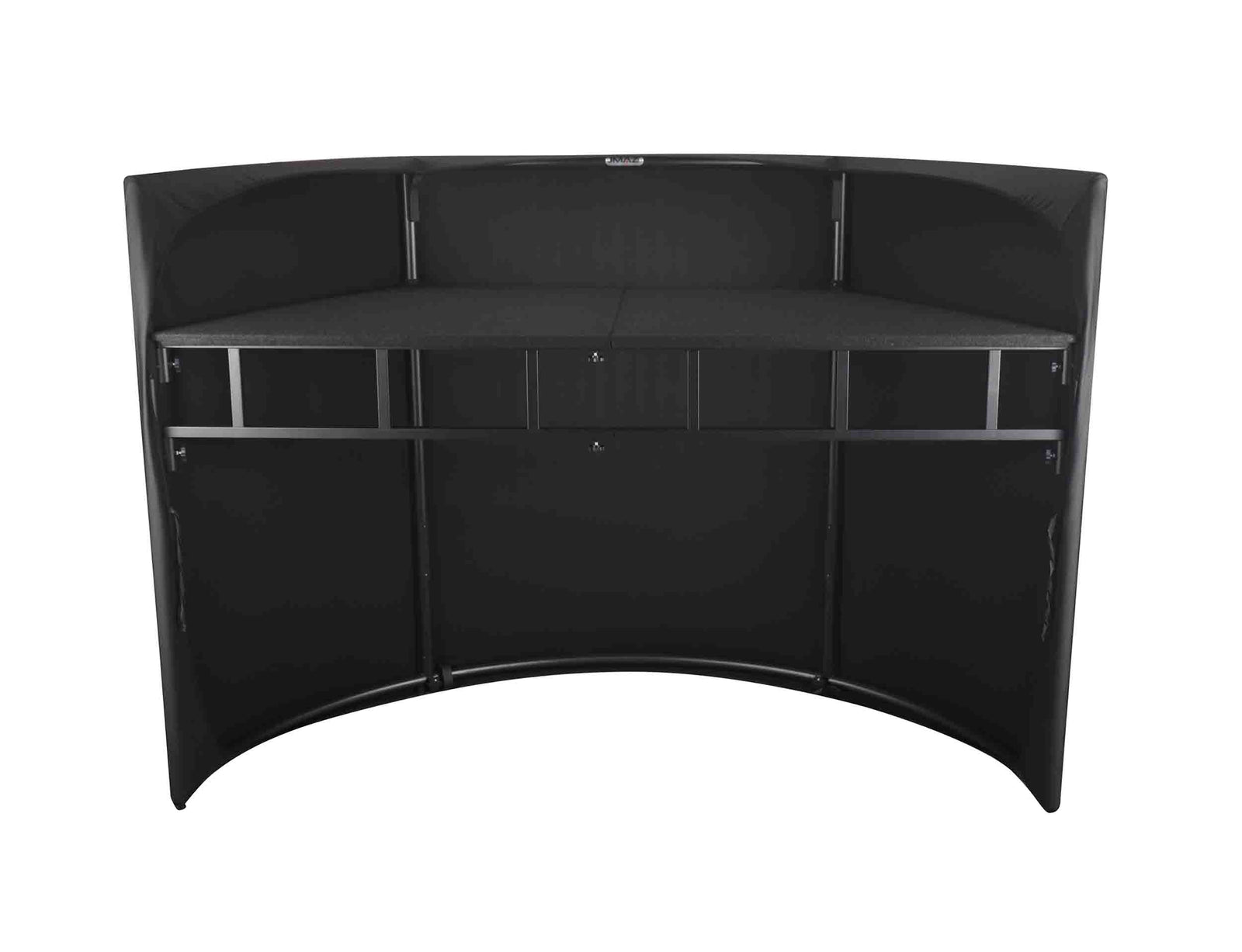 JMAZ JZ5010 Command Booth Event Facade Booth with Adjustable Scrims - Black and White by JMAZ