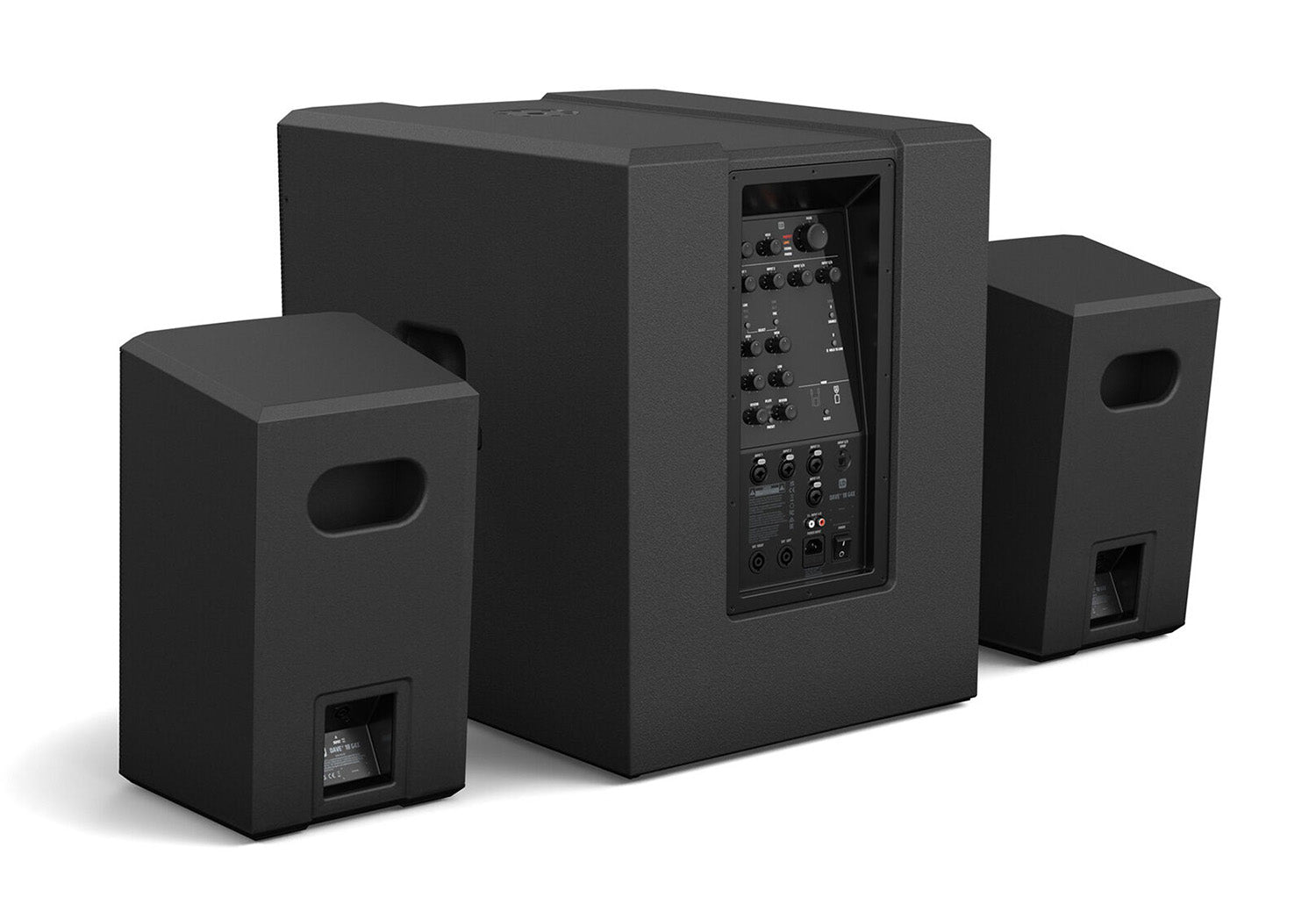 LD Systems DAVE 18 G4X Compact 2.1 Powered PA System with Bluetooth and Mixer - 2000W RMS