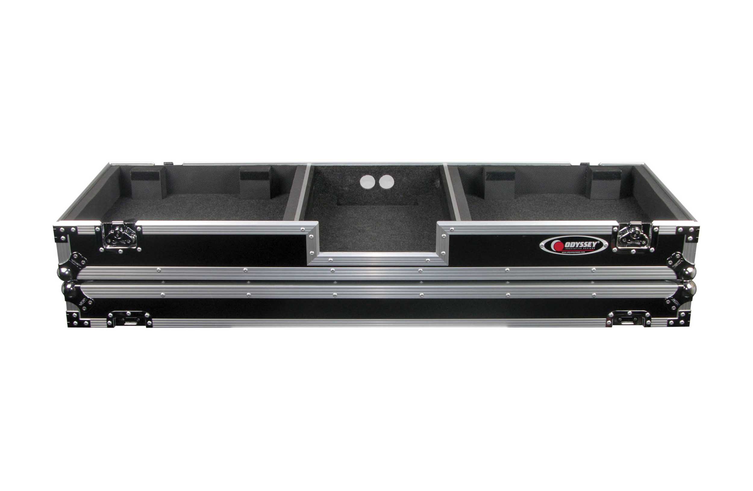 Open Box: Odyssey FZDJ12W 12" Format DJ Mixer and Turntables Flight Coffin Case with Wheels by Odyssey
