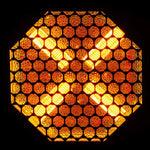 ADJ Vintage X Retro Amber Blinder Effects (2000K) with Vibrant Background RGB LEDs by ADJ