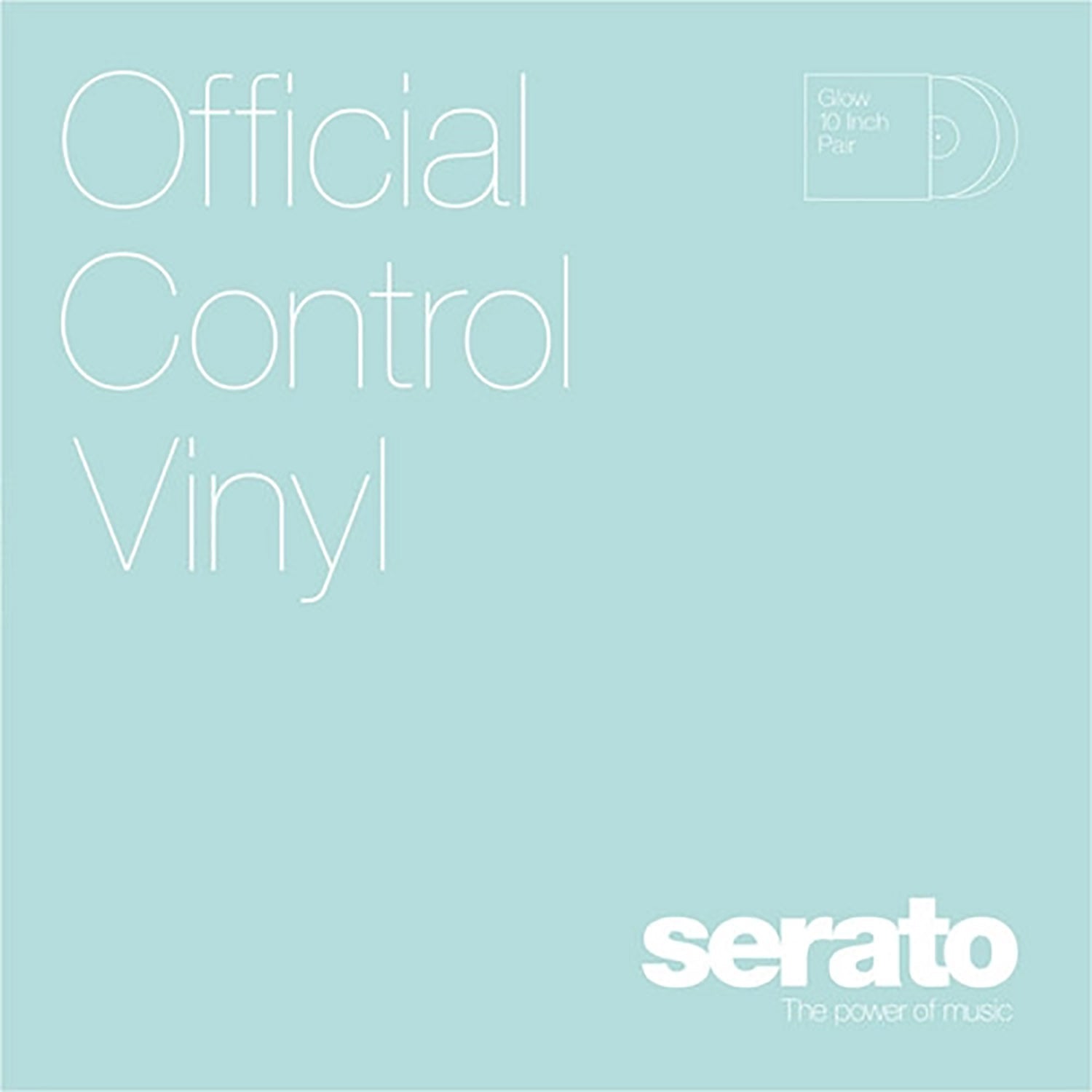 Serato SCV-PS-GID-10, 10" Control Vinyl Pair - Glow in the Dark