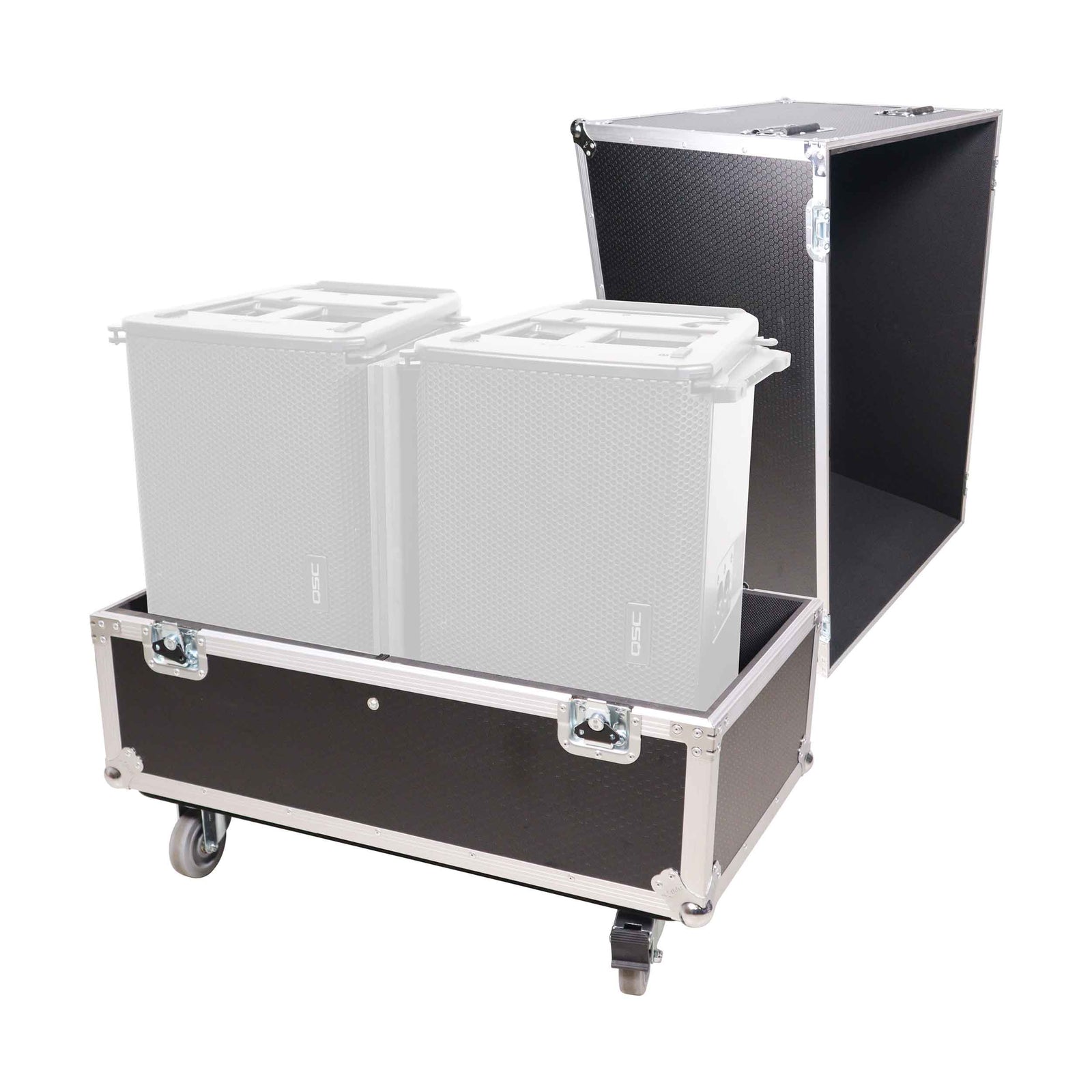 ProX XS-SP2X251715W, Universal Dual Speaker Flight Case by ProX Cases